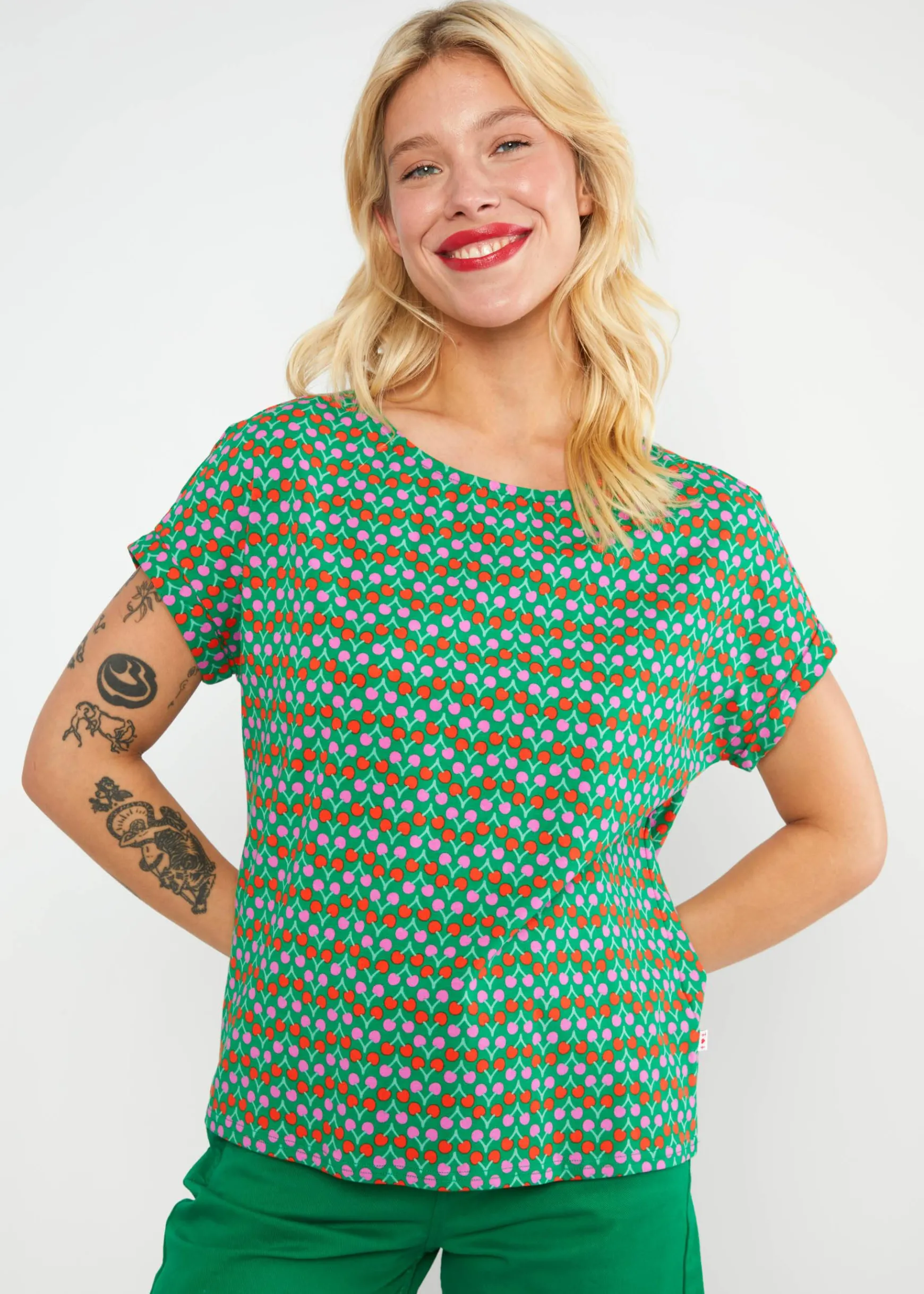 Damen Blutsgeschwister T-Shirts|Rundhals|Jerseyshirt Glow and Grow