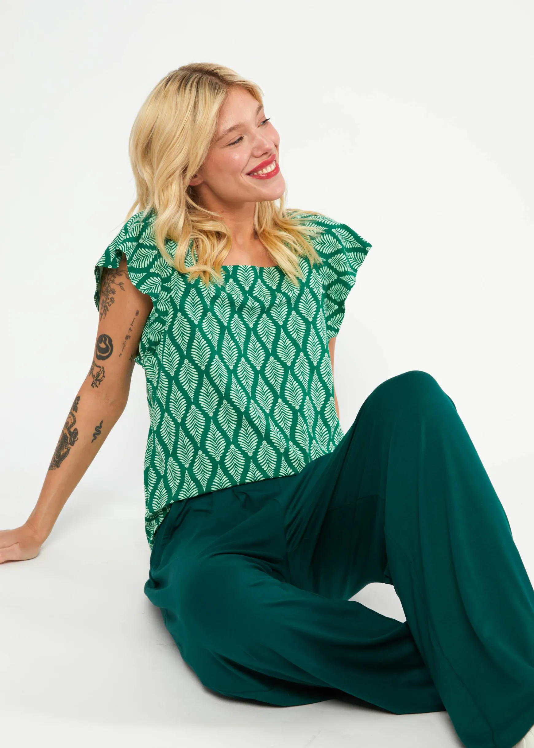 Damen Blutsgeschwister T-Shirts|Rundhals|Jerseyshirt Valance Carru00E9