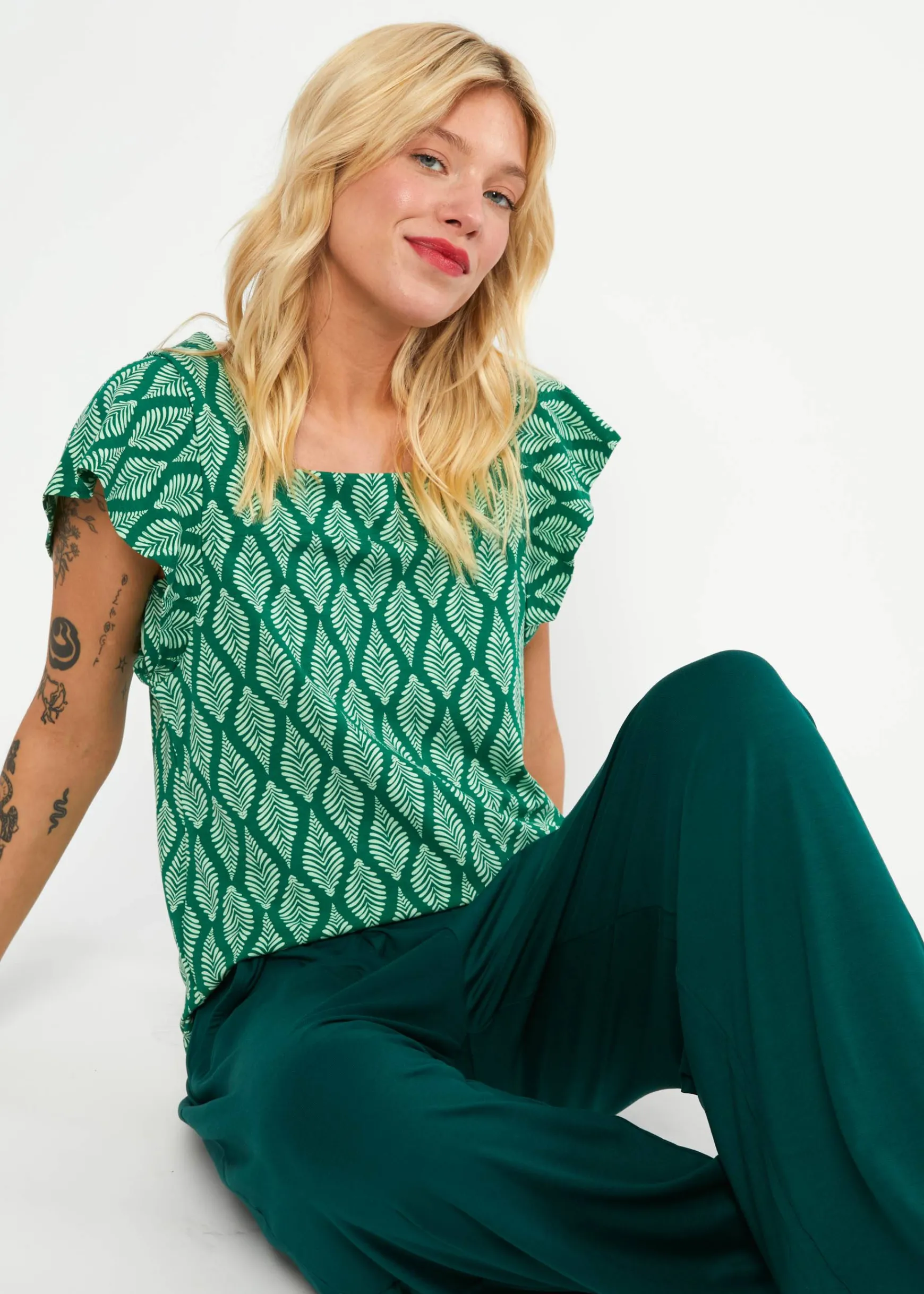 Damen Blutsgeschwister T-Shirts|Rundhals|Jerseyshirt Valance Carru00E9