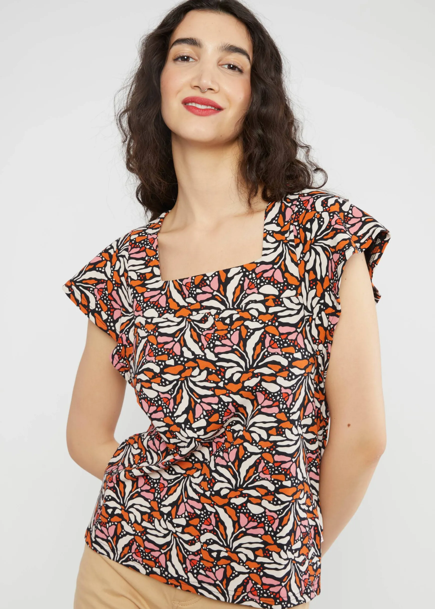 Damen Blutsgeschwister T-Shirts|Rundhals|Jerseyshirt Valance Carru00E9