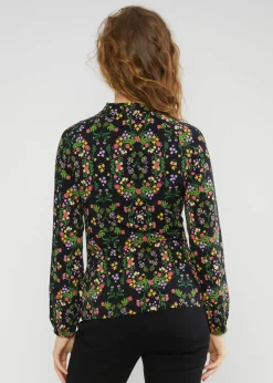 Damen Blutsgeschwister Longsleeves|Longsleeve Poetic Garden Boho