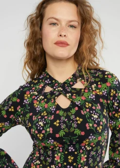 Damen Blutsgeschwister Longsleeves|Longsleeve Poetic Garden Boho