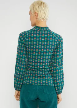 Damen Blutsgeschwister Longsleeves|Longsleeve Poetic Garden Boho