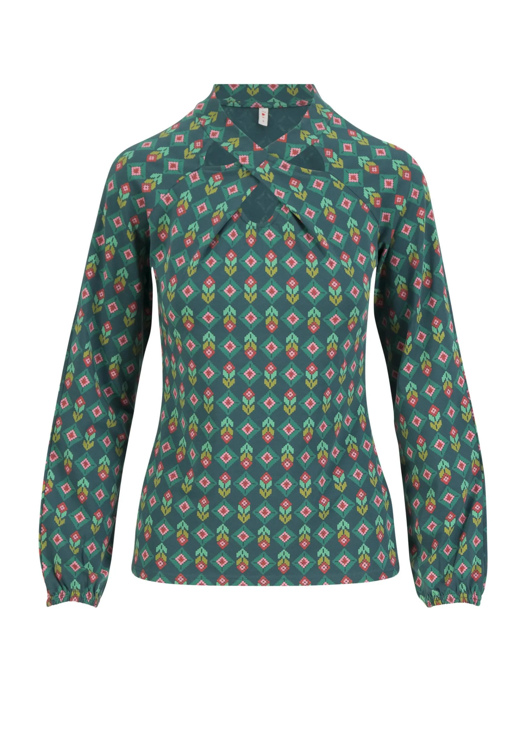 Damen Blutsgeschwister Longsleeves|Longsleeve Poetic Garden Boho
