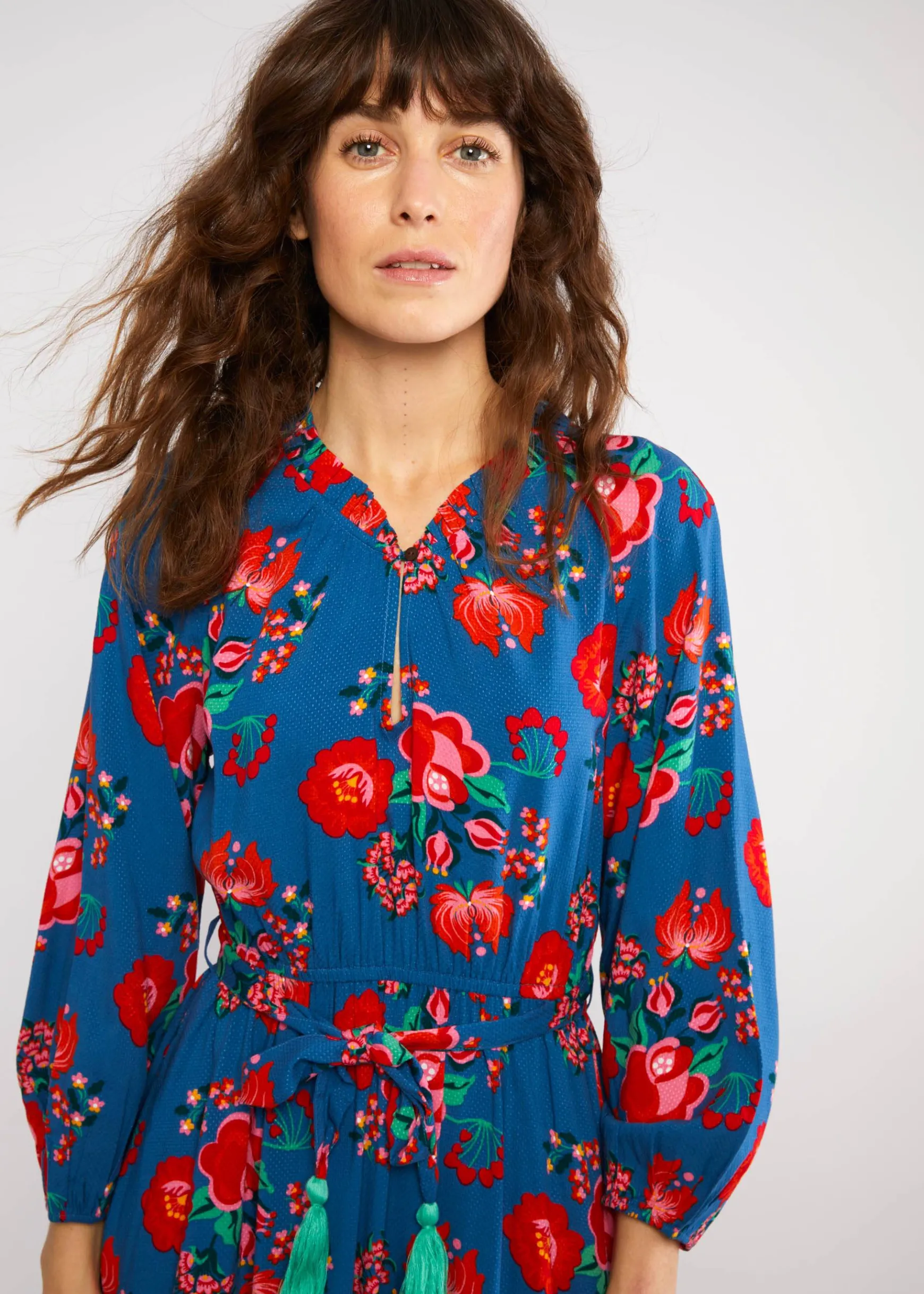 Damen Blutsgeschwister Midikleider|Midikleid Bohemian Fairytale