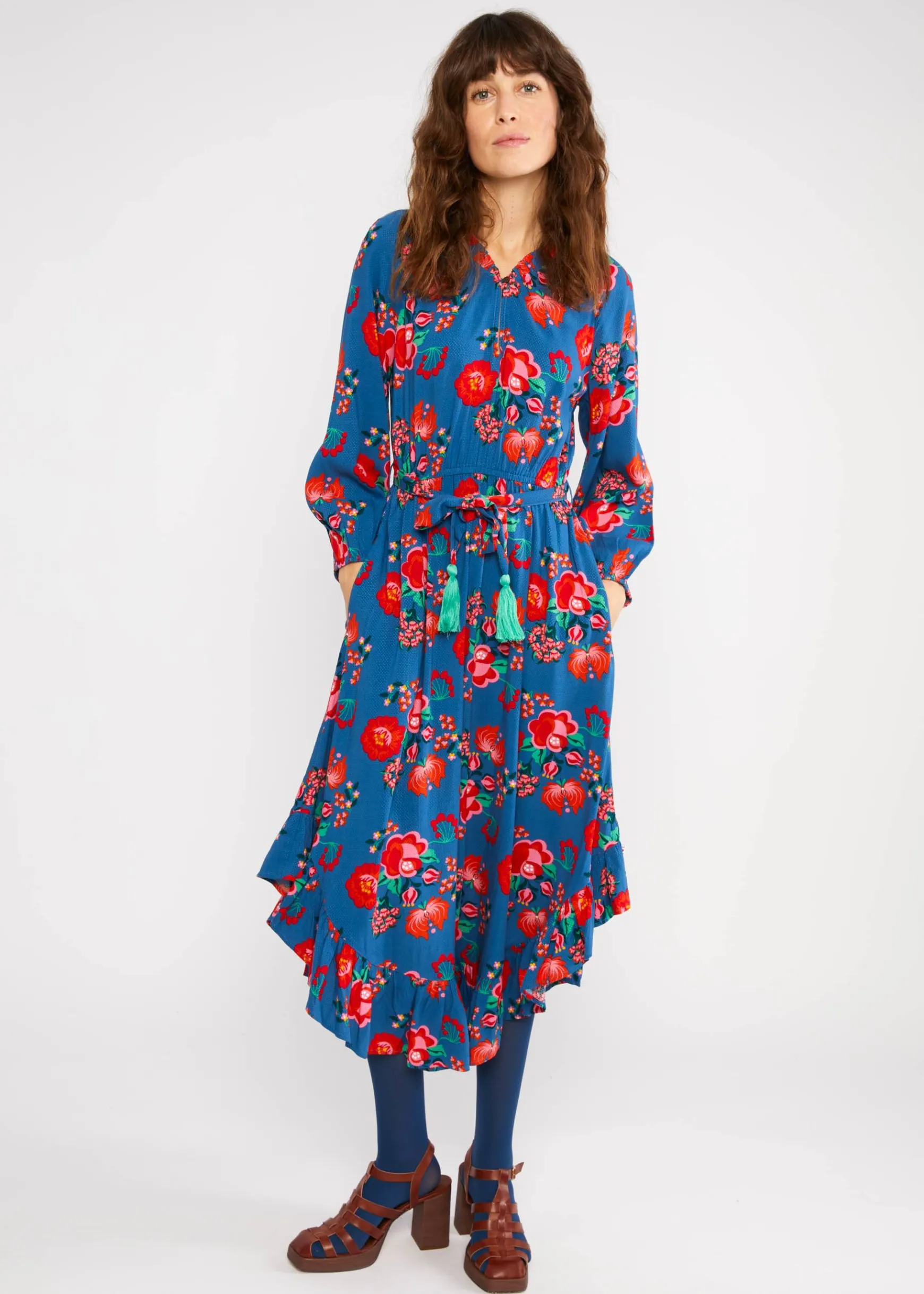 Damen Blutsgeschwister Midikleider|Midikleid Bohemian Fairytale