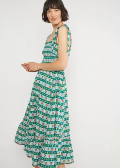 Damen Blutsgeschwister Midikleider|Midikleid Flowerchild