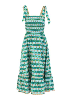 Damen Blutsgeschwister Midikleider|Midikleid Flowerchild
