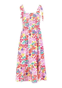 Damen Blutsgeschwister Midikleider|Midikleid Flowerchild