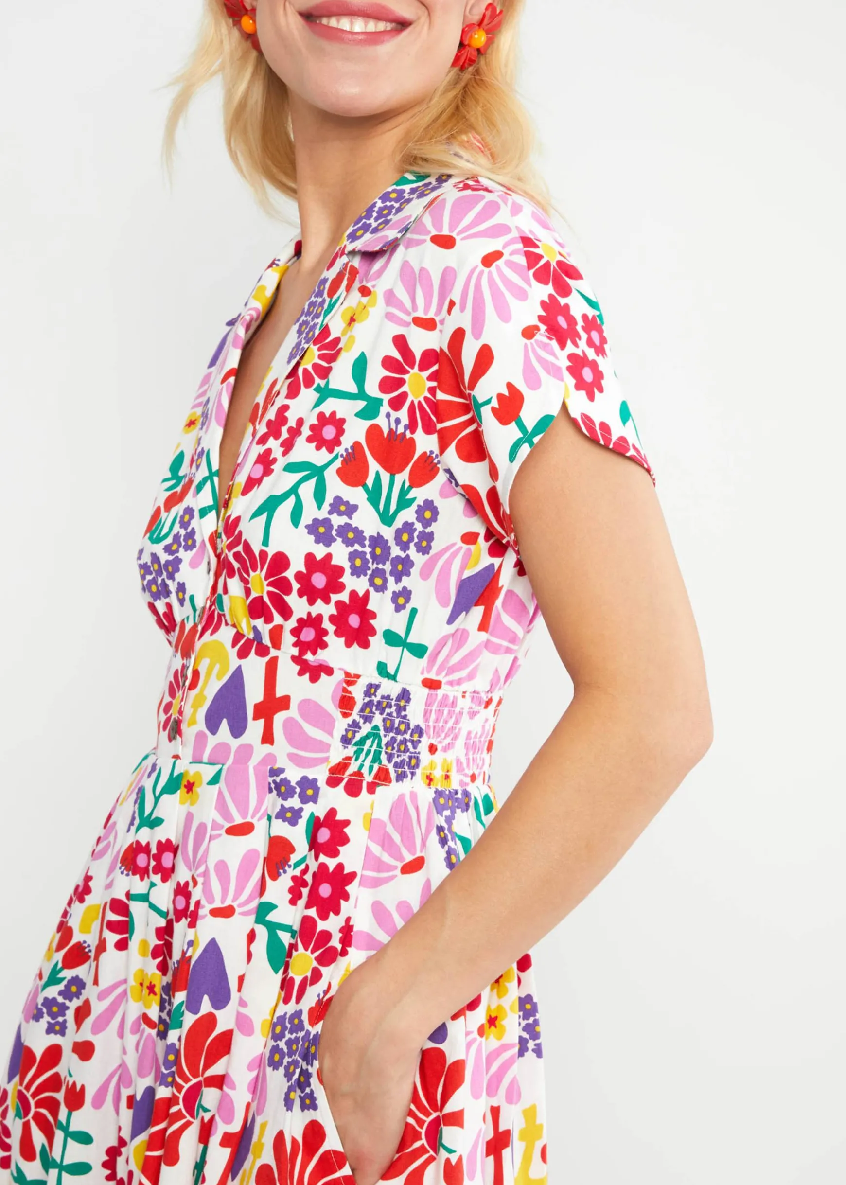 Damen Blutsgeschwister Midikleider|Midikleid Grand Opening