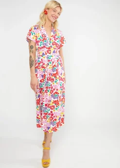 Damen Blutsgeschwister Midikleider|Midikleid Grand Opening