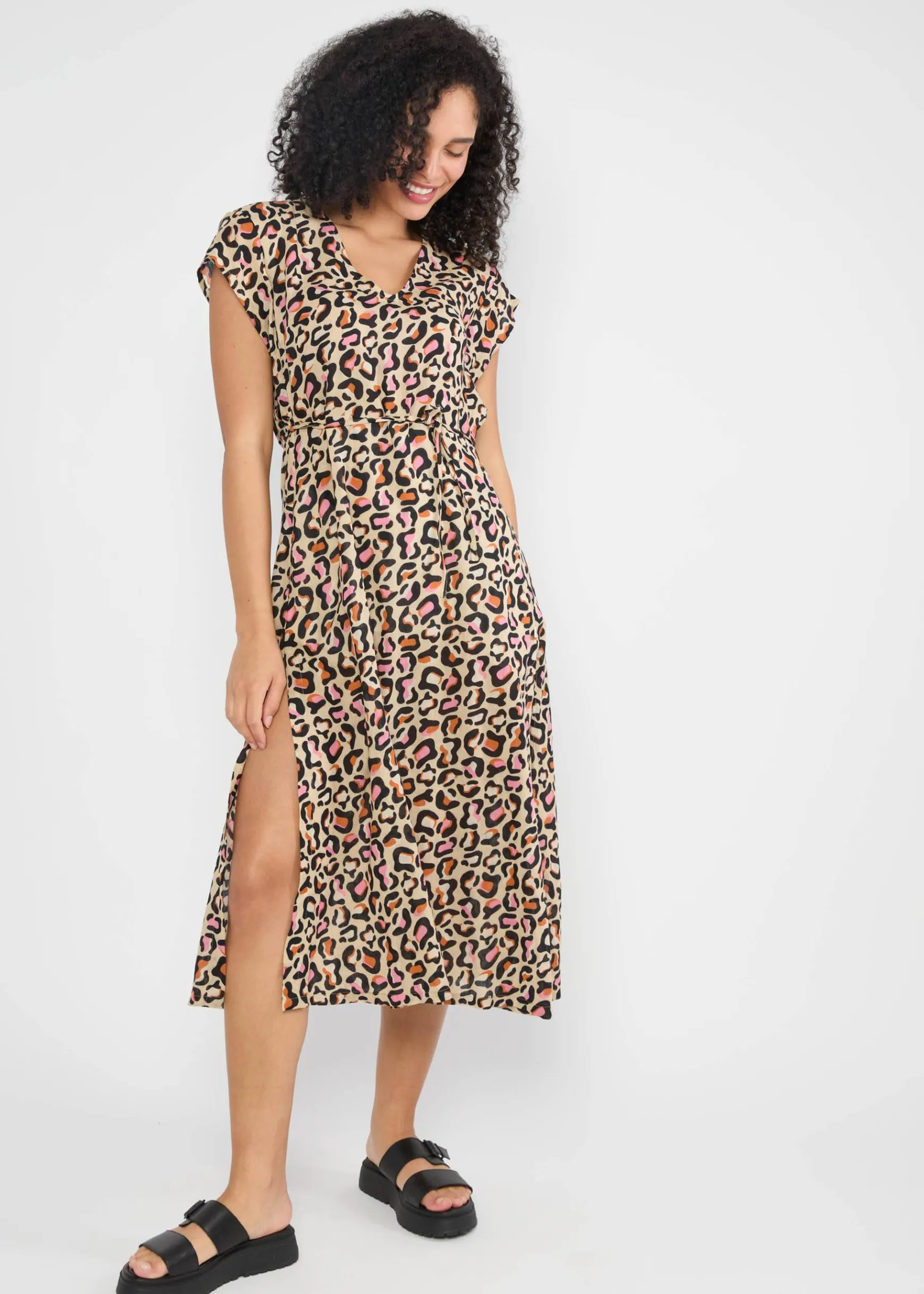 Damen Blutsgeschwister Midikleider|Midikleid Resort Romance