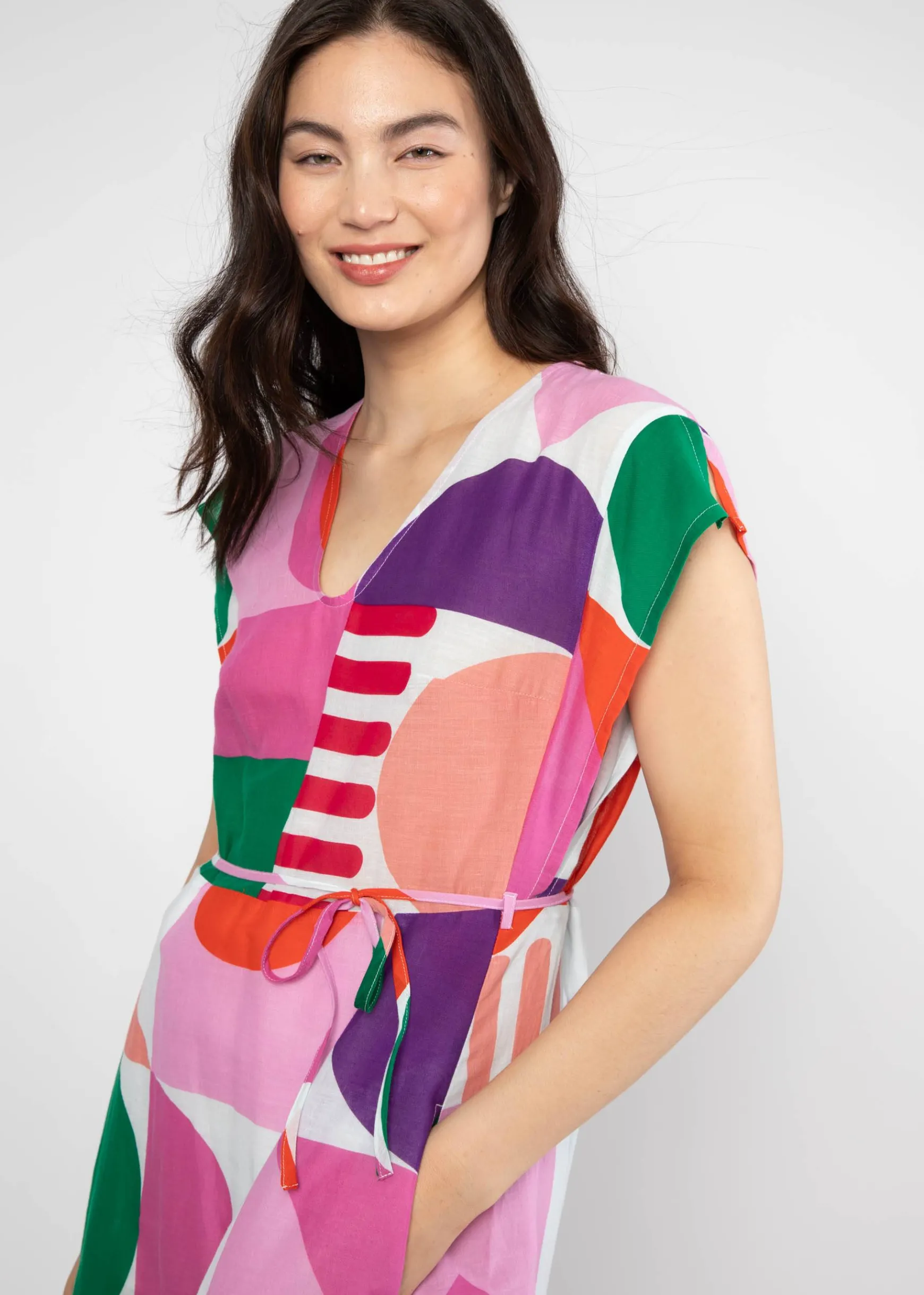 Damen Blutsgeschwister Midikleider|Midikleid Resort Romance