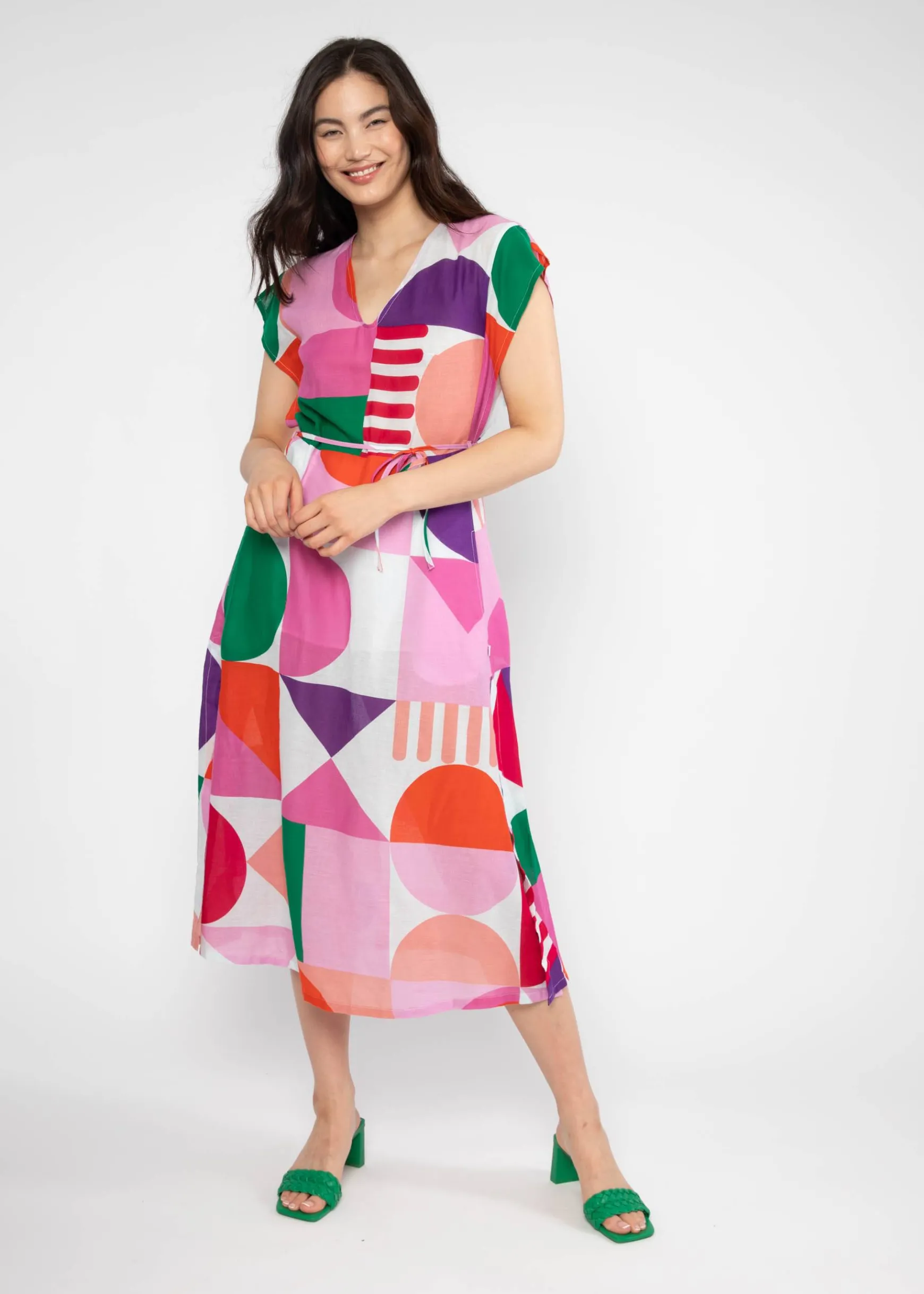Damen Blutsgeschwister Midikleider|Midikleid Resort Romance