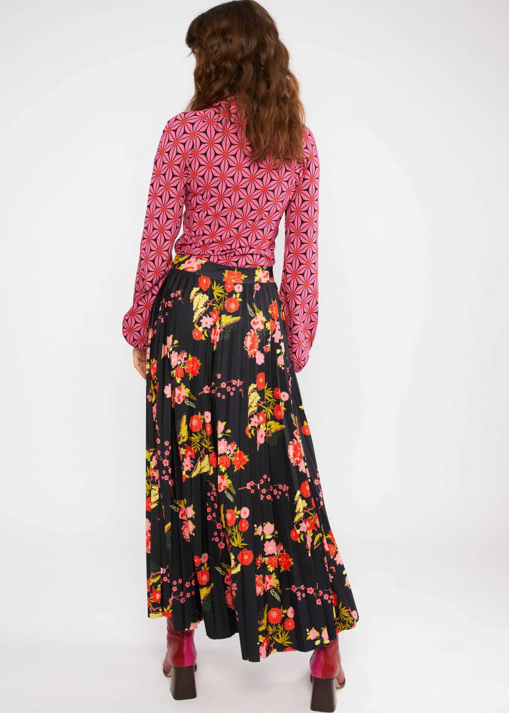 Damen Blutsgeschwister Tellerröcke|Midiröcke|Midirock Sakura Swirls