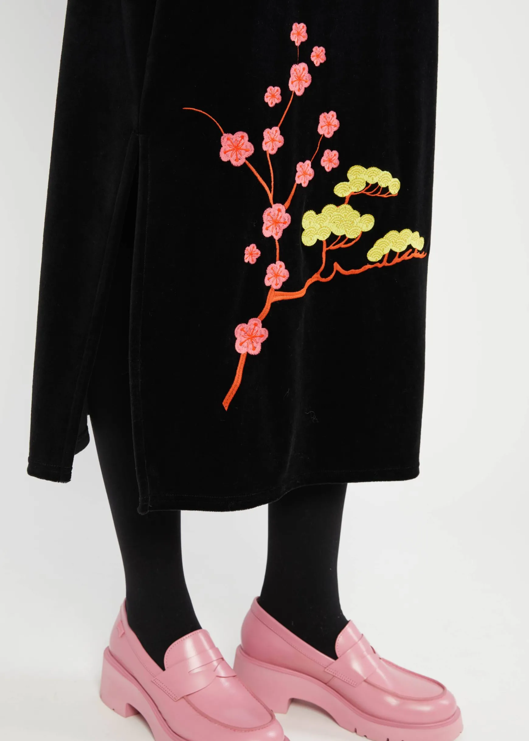 Damen Blutsgeschwister Midiröcke|Midirock Velvet Blossom Breeze