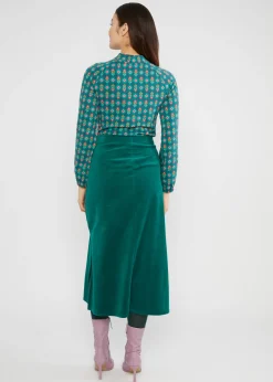 Damen Blutsgeschwister Midiröcke|Midirock Velvet Blossom Breeze