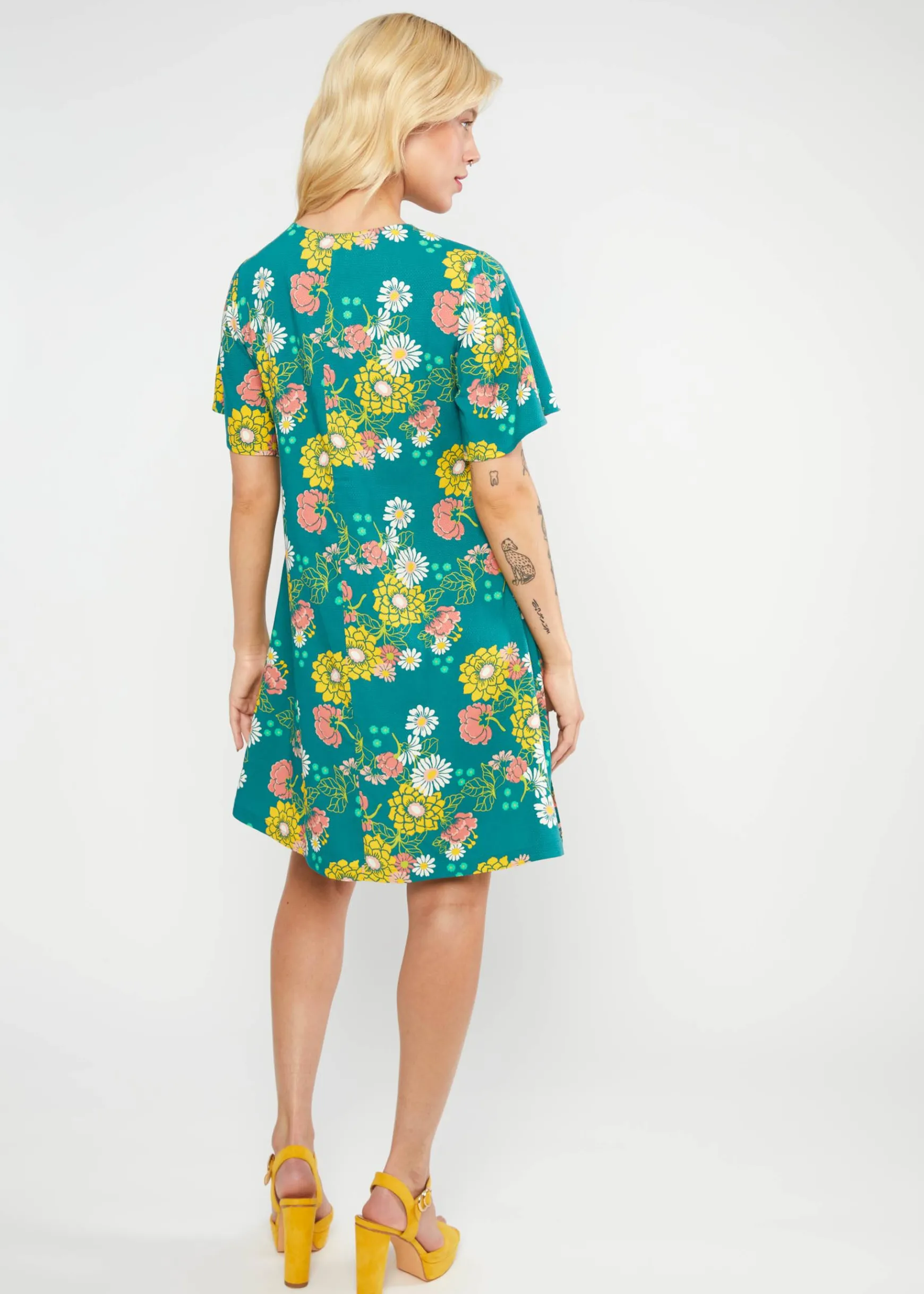 Damen Blutsgeschwister Minikleider|Minikleid Kaftan Wings
