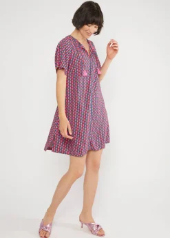 Damen Blutsgeschwister Minikleider|Minikleid Kaftan Wings