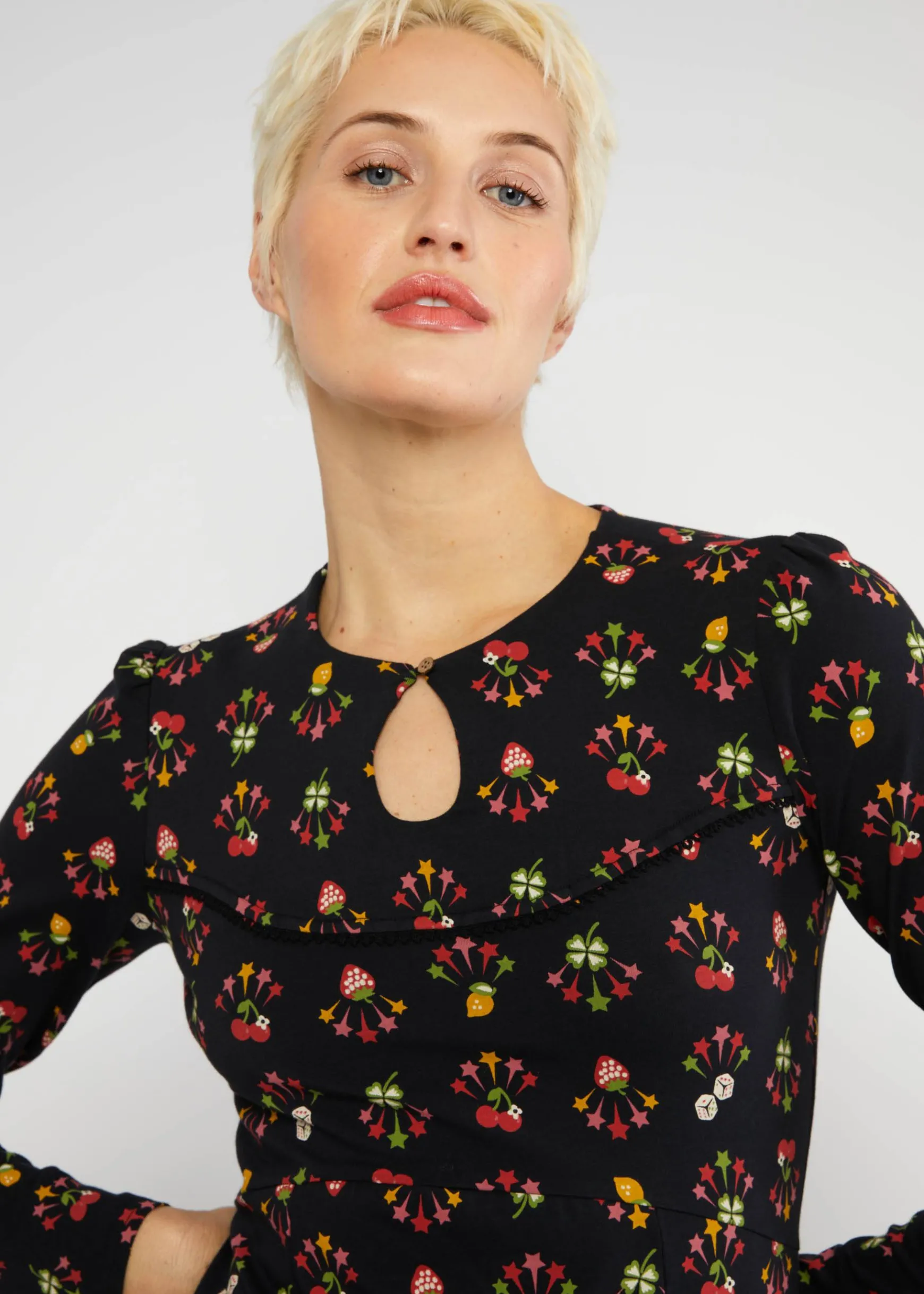 Damen Blutsgeschwister Jerseykleider|Knielange Kleider|Minikleid Lucky Mrs. Lovely