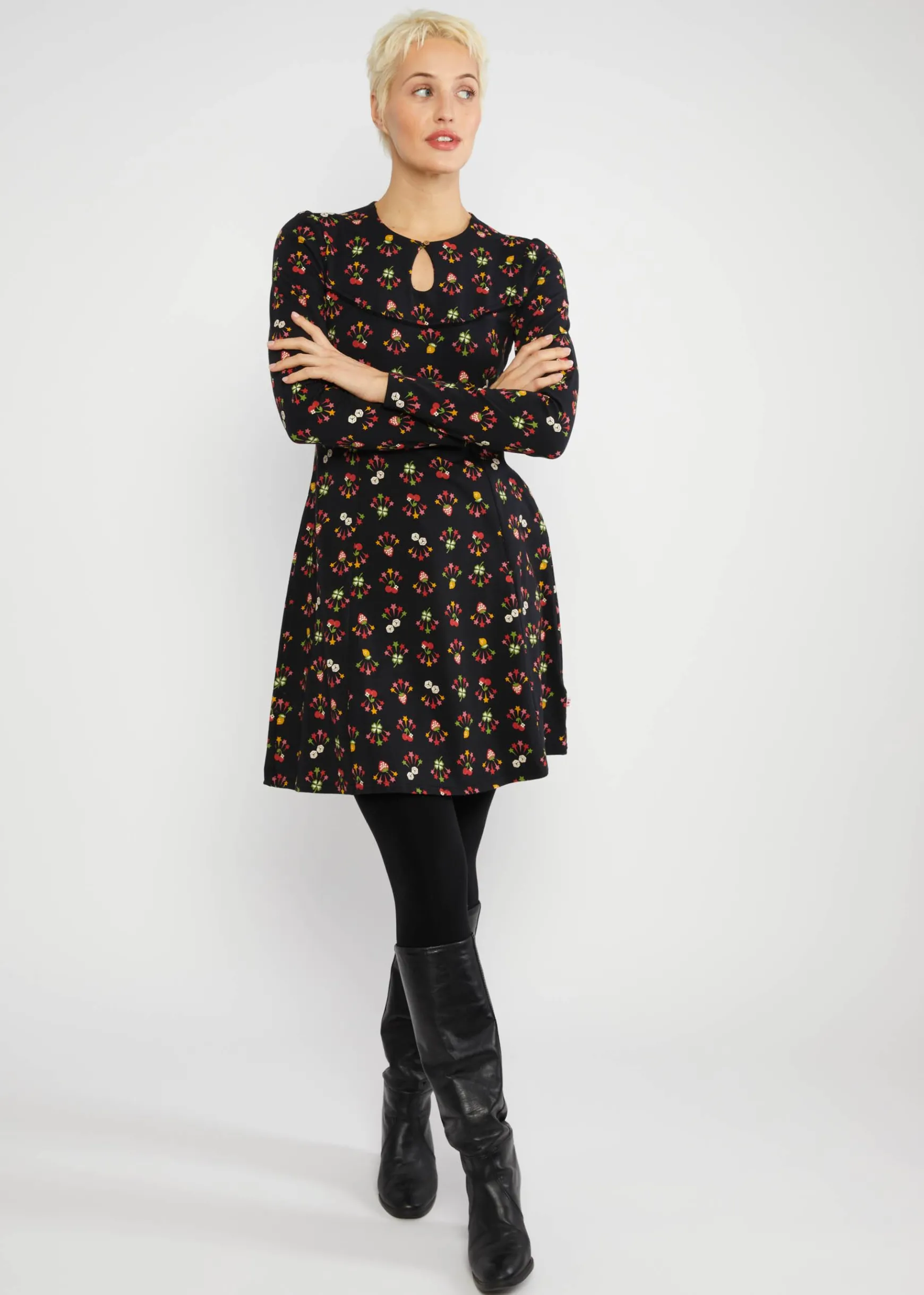 Damen Blutsgeschwister Jerseykleider|Knielange Kleider|Minikleid Lucky Mrs. Lovely