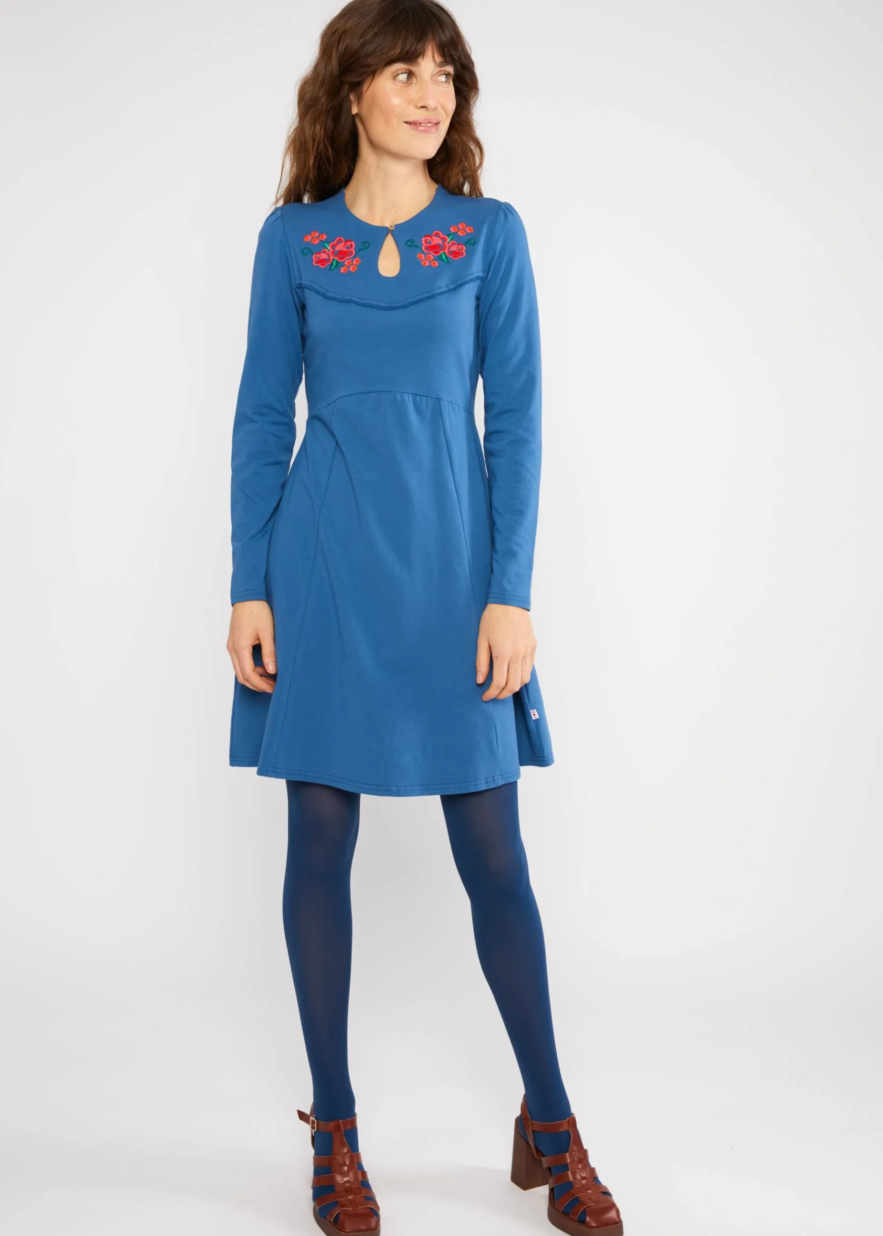 Damen Blutsgeschwister Jerseykleider|Knielange Kleider|Minikleid Lucky Mrs. Lovely Western