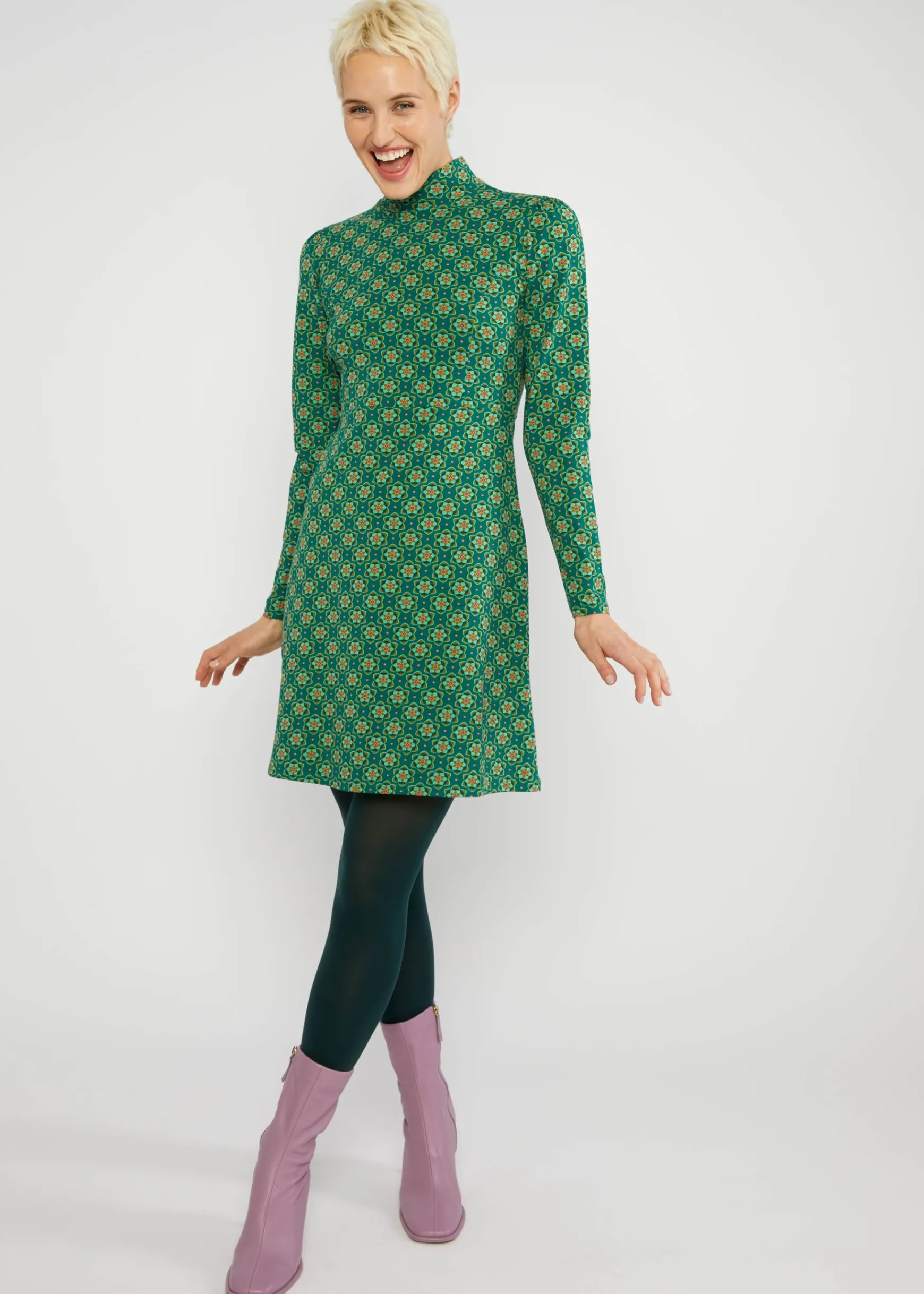 Damen Blutsgeschwister Jerseykleider|Minikleider|Minikleid Sweet turtle Mania