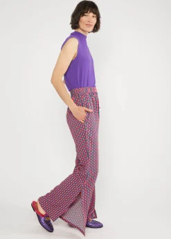Damen Blutsgeschwister Stoffhosen|Boyfriend-Hosen|Schlaghose Flarebunny
