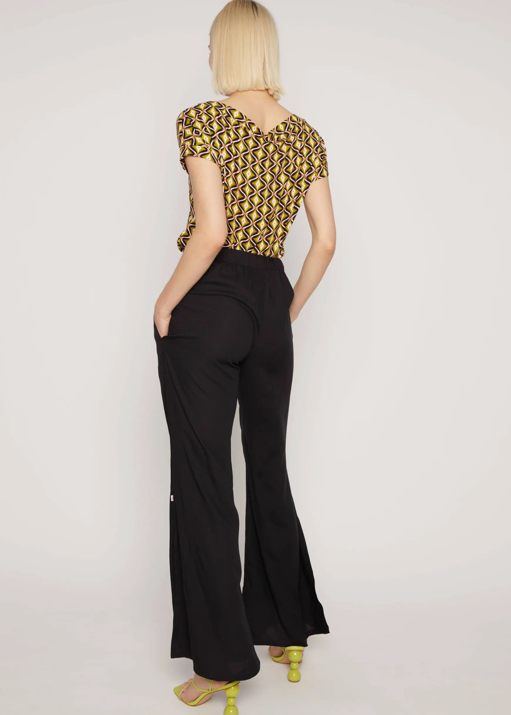Damen Blutsgeschwister Stoffhosen|Schlaghosen|Schlaghose Flarebunny