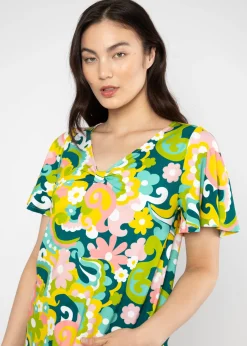 Damen Blutsgeschwister T-Shirts|V-Ausschnitt|Shirt Graceful Belle Air