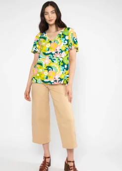 Damen Blutsgeschwister T-Shirts|V-Ausschnitt|Shirt Graceful Belle Air