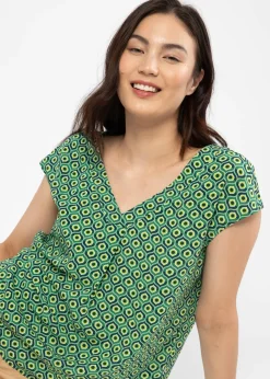 Damen Blutsgeschwister Tops|V-Ausschnitt|Shirt Liberty Maniac