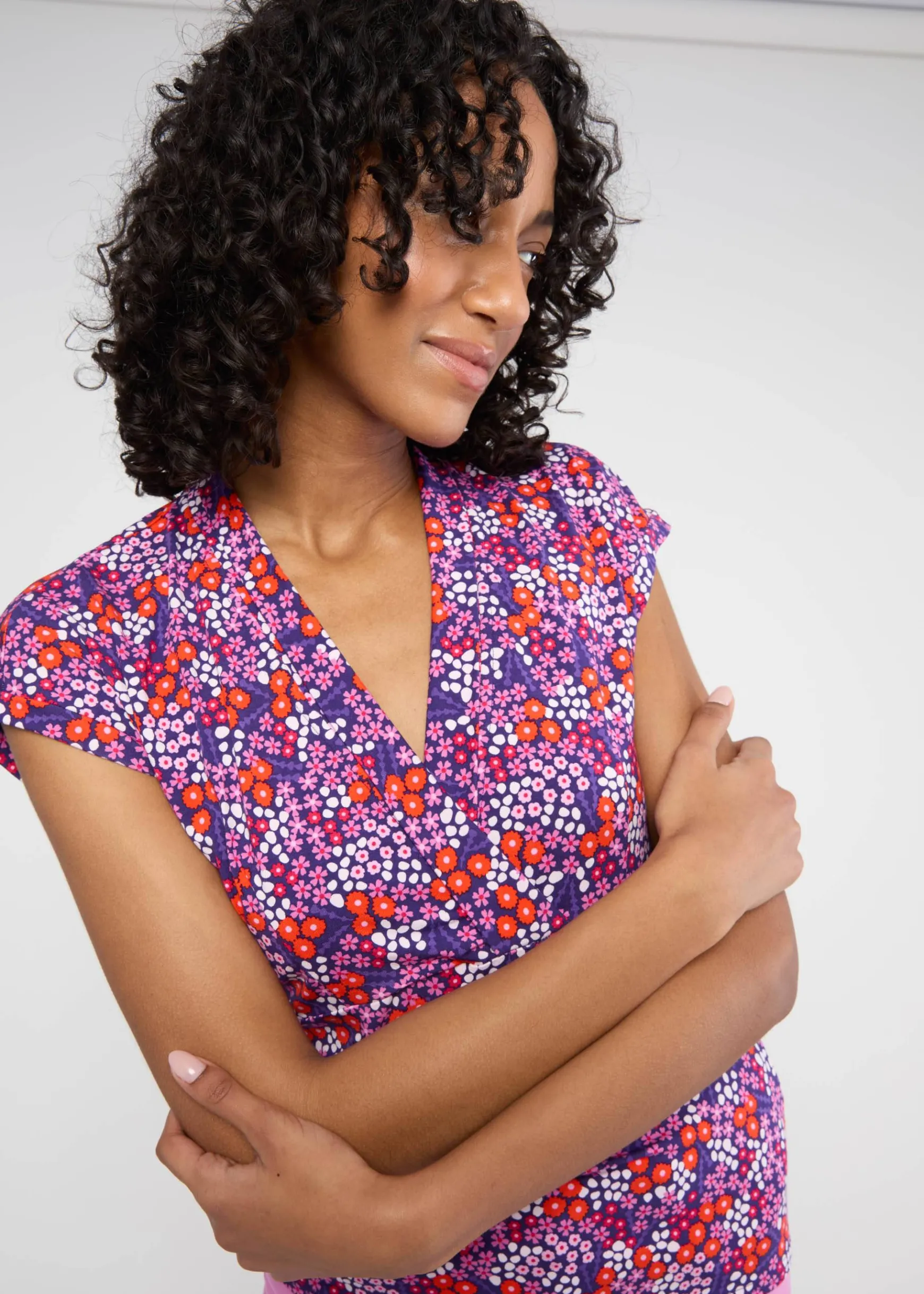Damen Blutsgeschwister T-Shirts|V-Ausschnitt|Shirt Mon Cher Cache-Cu0153ur