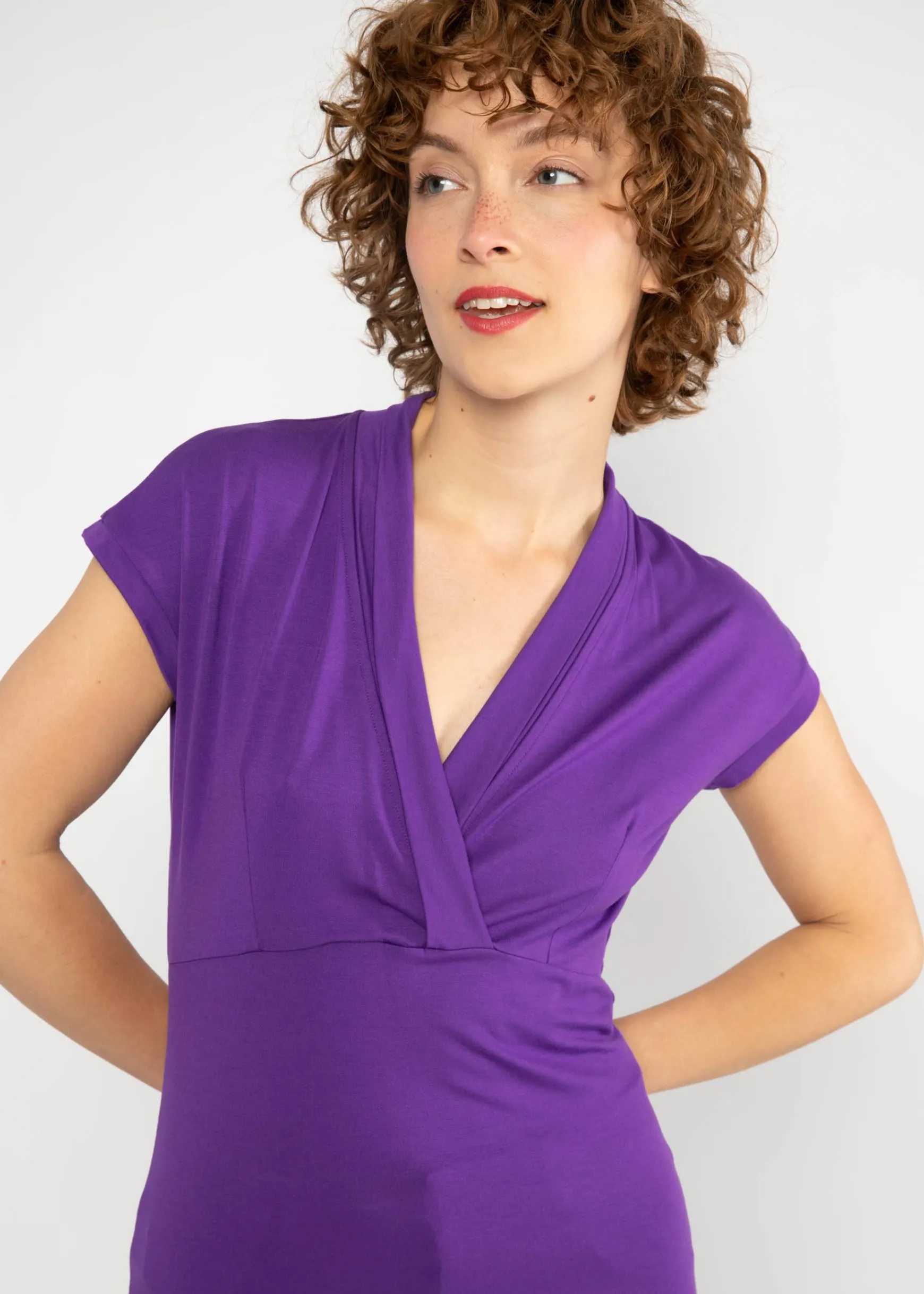 Damen Blutsgeschwister T-Shirts|V-Ausschnitt|Shirt Mon Cher Cache-Cu0153ur