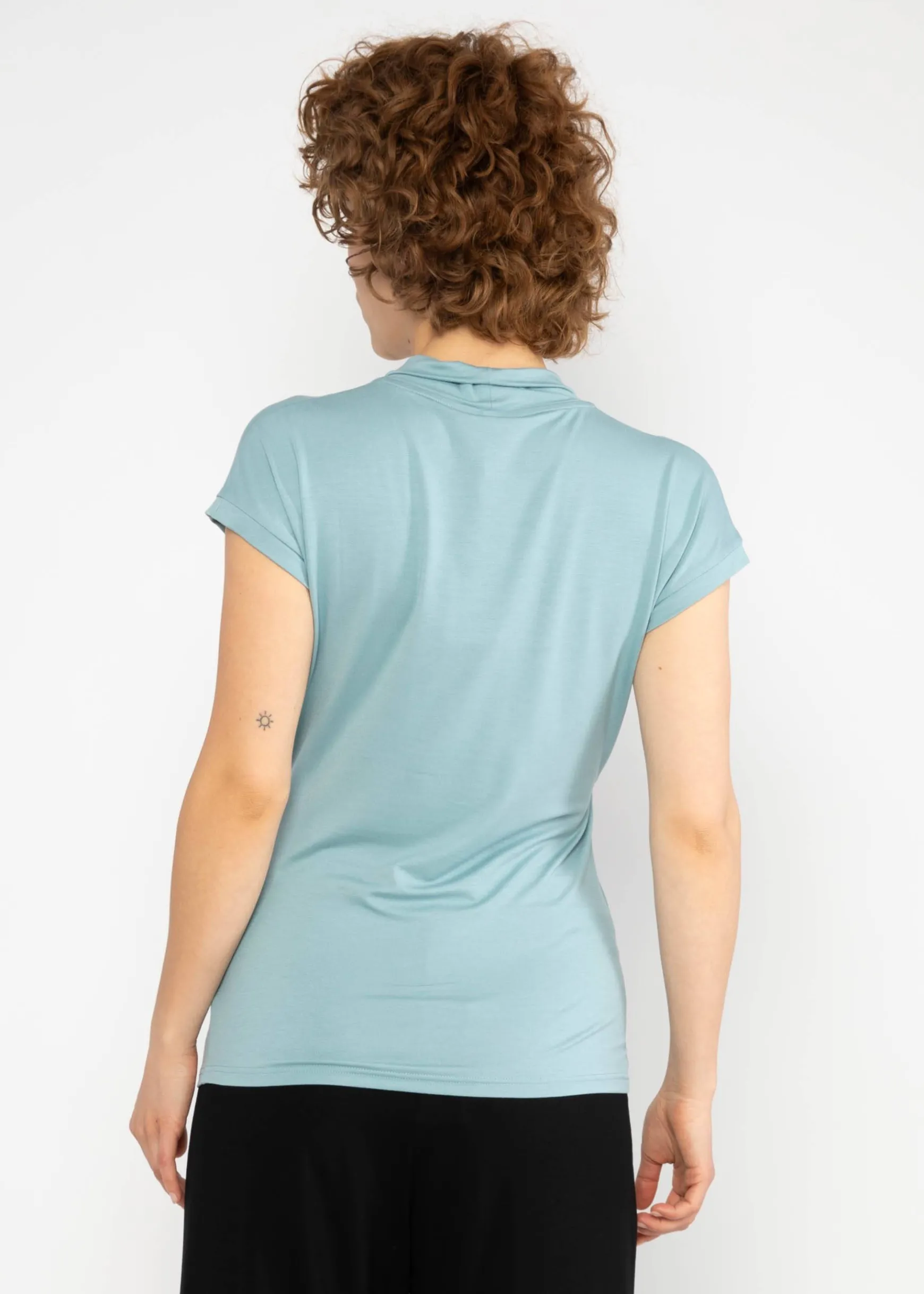 Damen Blutsgeschwister T-Shirts|V-Ausschnitt|Shirt Mon Cher Cache-Cu0153ur