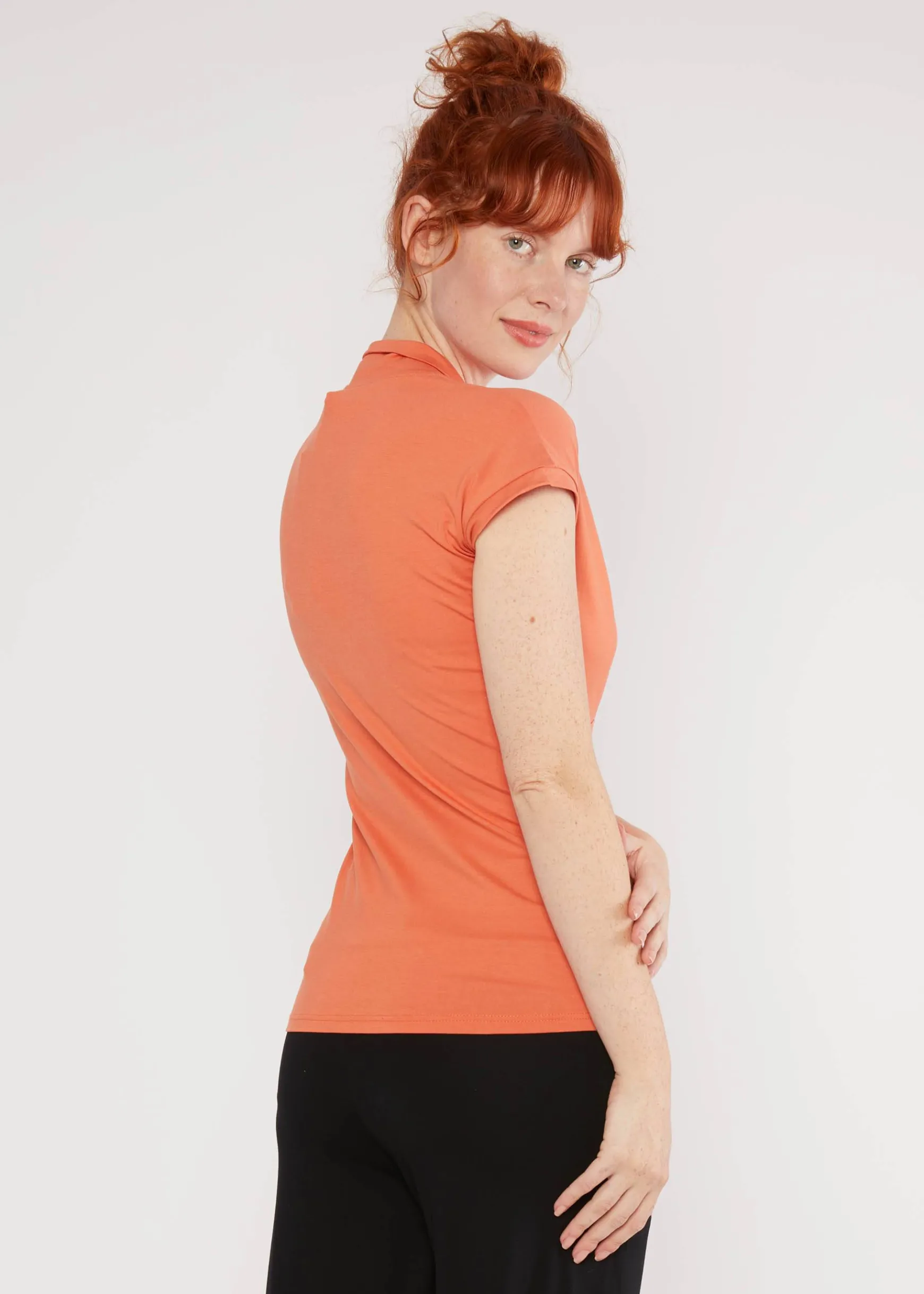 Damen Blutsgeschwister T-Shirts|V-Ausschnitt|Shirt Mon Cher Cache-Cu0153ur