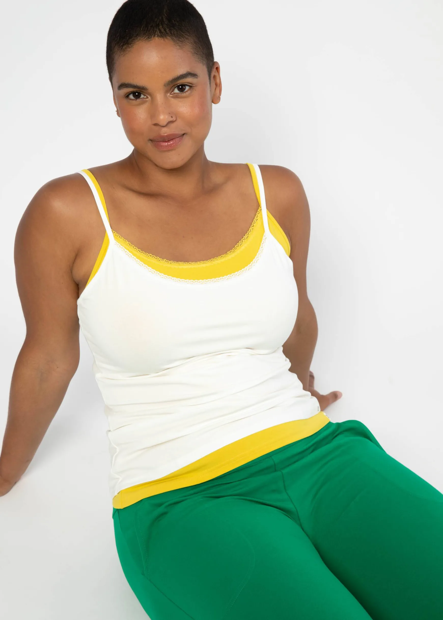 Damen Blutsgeschwister Tops|Rundhals|Sommer Top Pretty Spaghetti