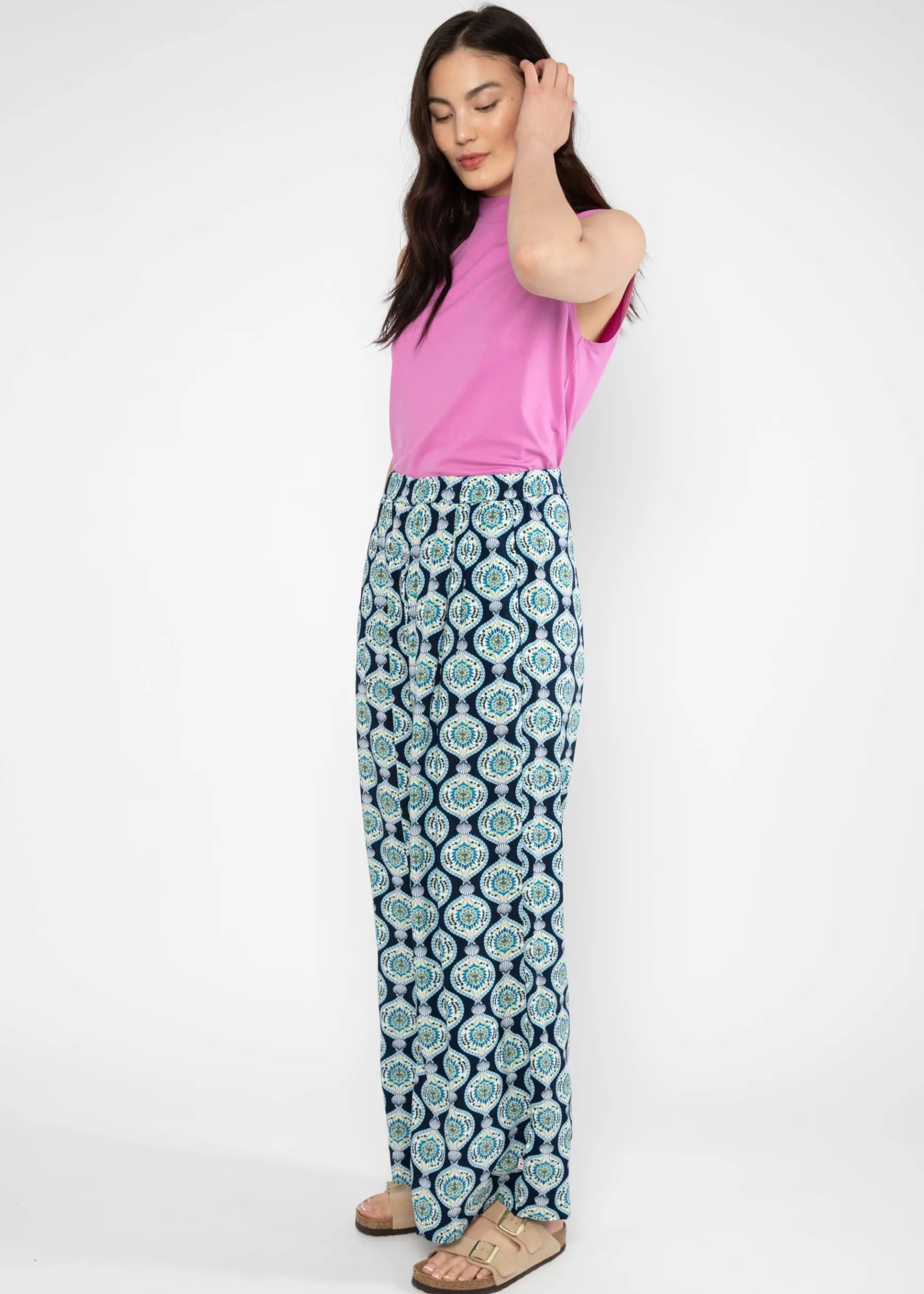 Damen Blutsgeschwister Stoffhosen|Sommerhosen|Sommerhose Breezy Palazzo