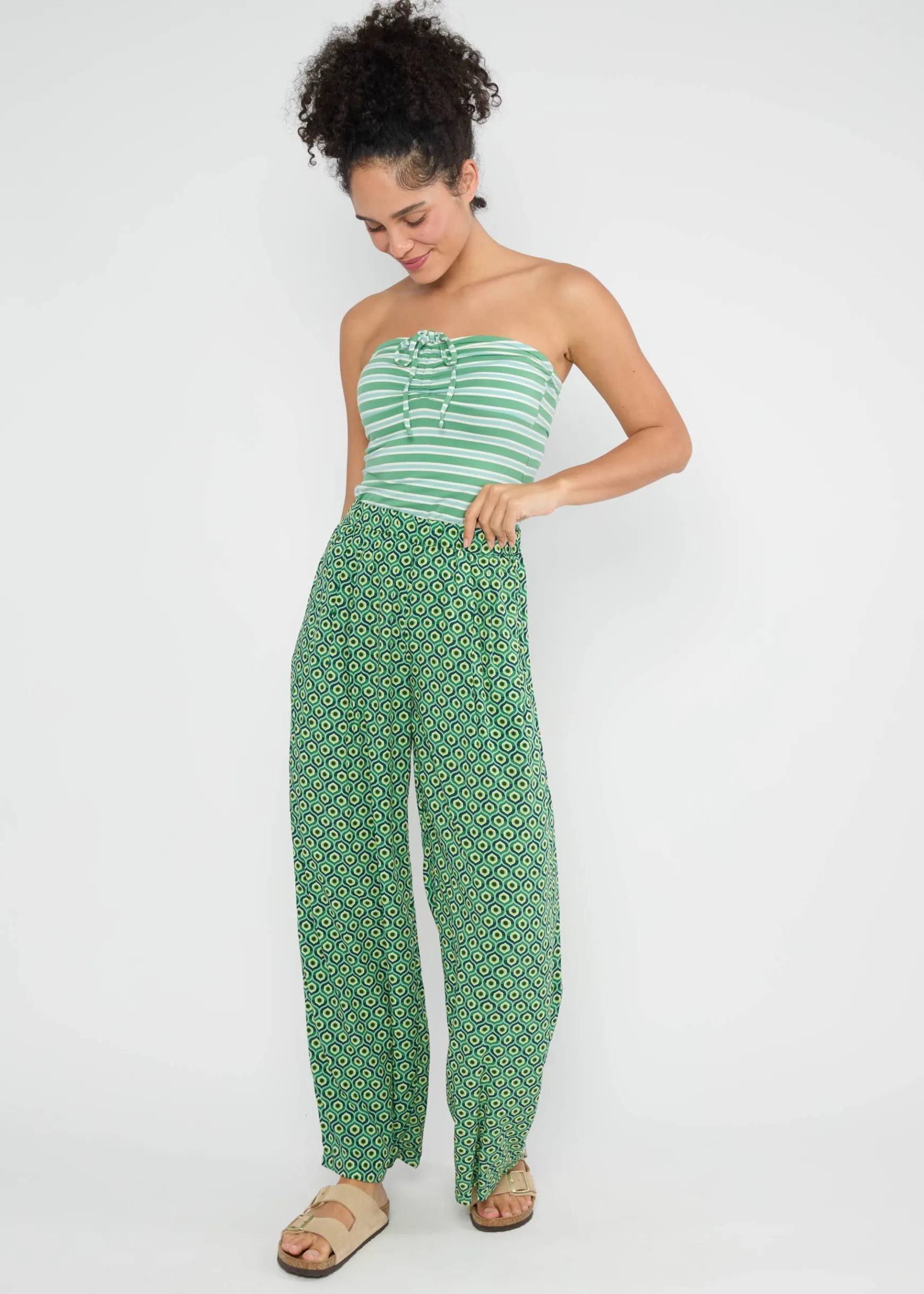 Damen Blutsgeschwister Stoffhosen|Sommerhosen|Sommerhose Breezy Palazzo