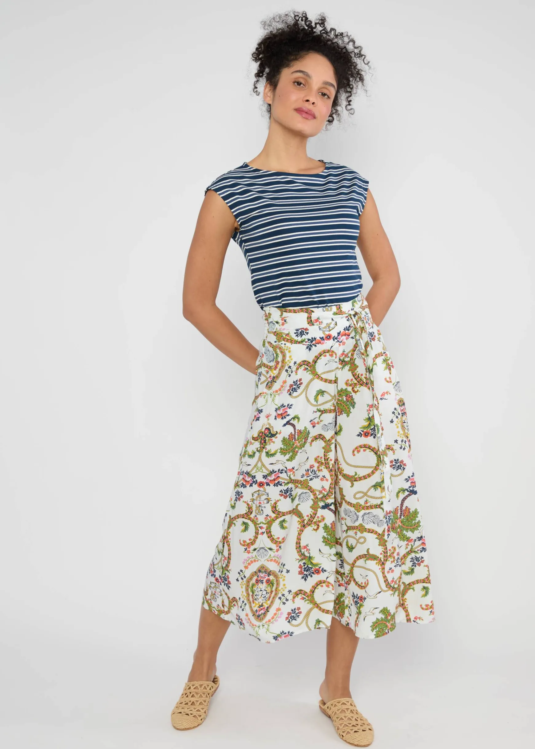 Damen Blutsgeschwister Stoffhosen|Culottes|Sommerhose Flotte Culottes