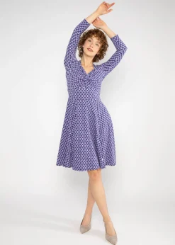 Damen Blutsgeschwister Jerseykleider|Knielange Kleider|Sommerkleid Hot Knot Power
