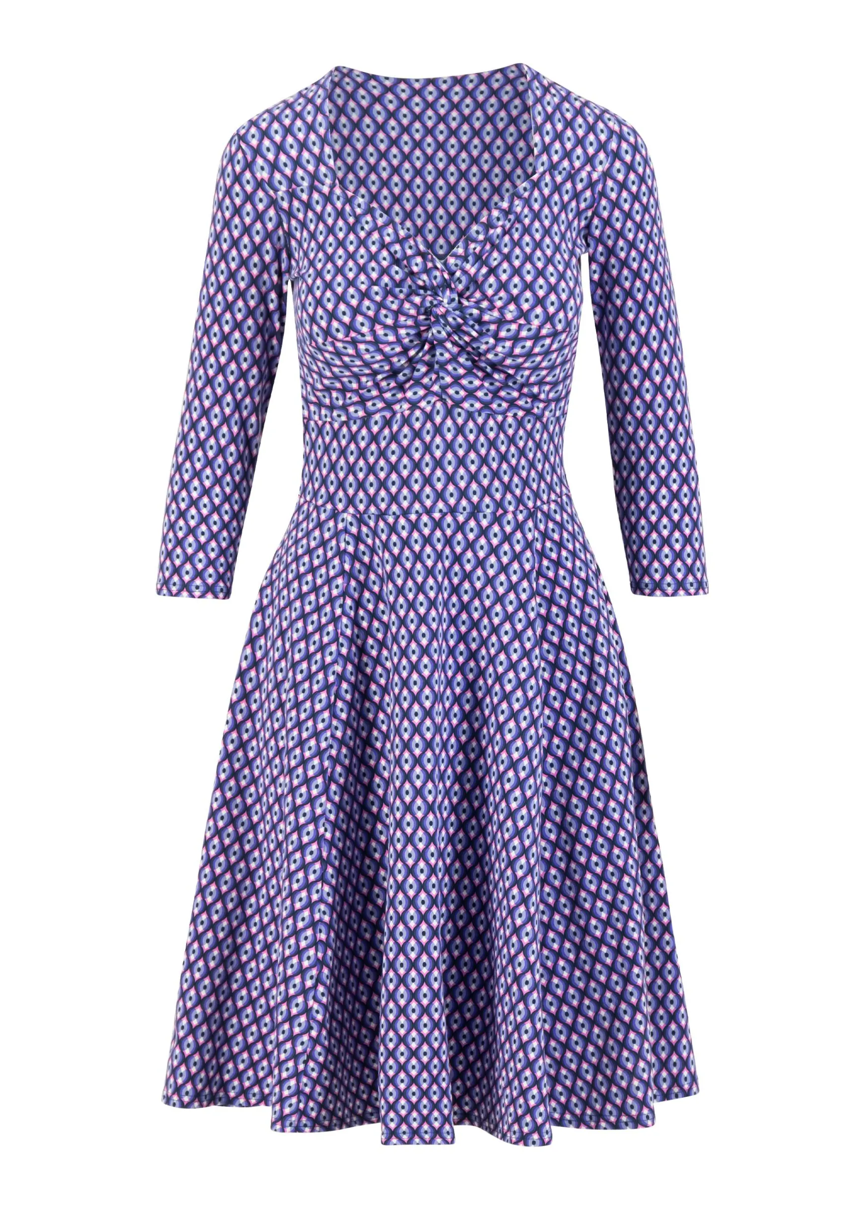 Damen Blutsgeschwister Jerseykleider|Knielange Kleider|Sommerkleid Hot Knot Power