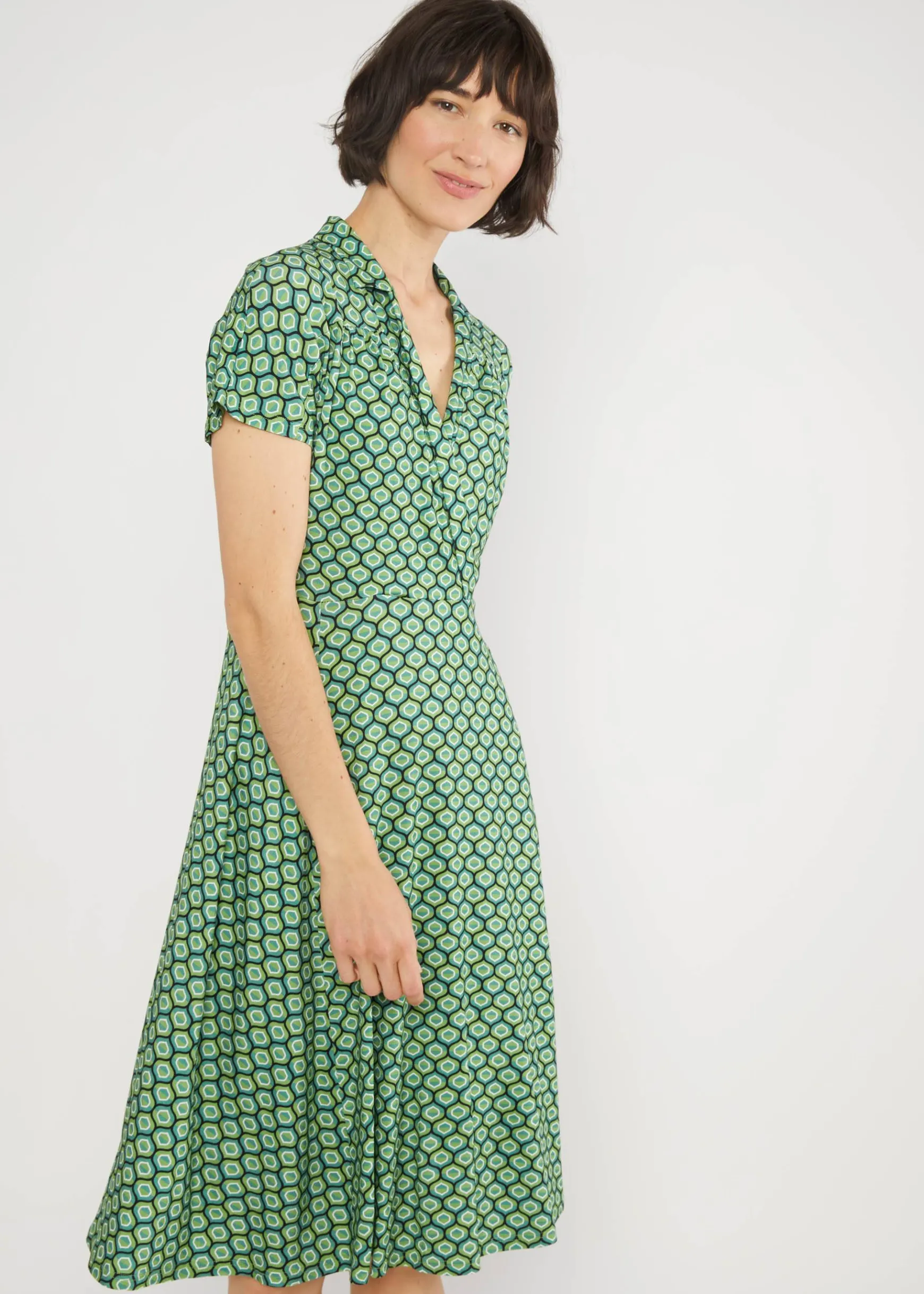 Damen Blutsgeschwister Jerseykleider|Knielange Kleider|Sommerkleid Hu00E9doniste d'u00C9tu00E9