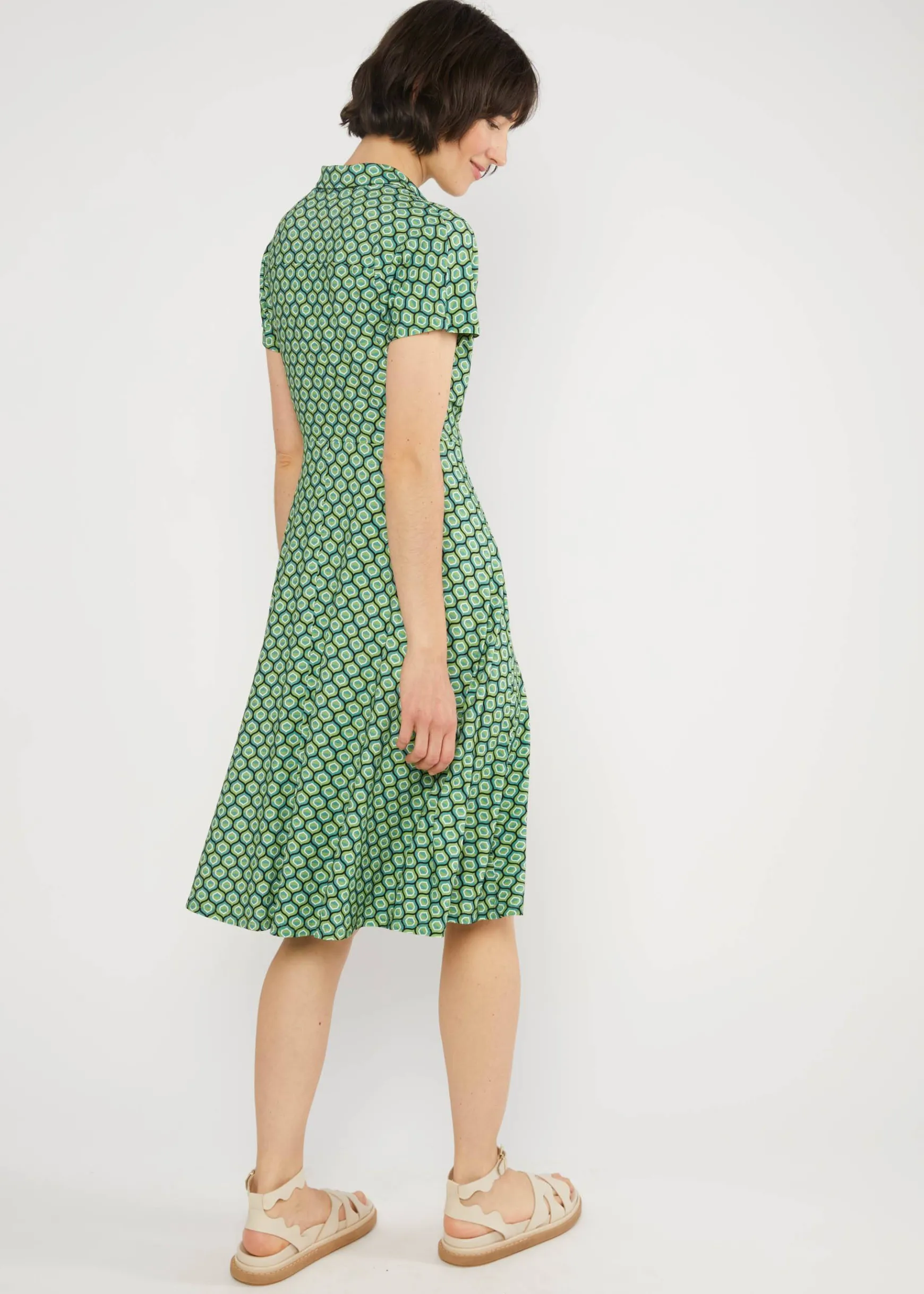 Damen Blutsgeschwister Jerseykleider|Knielange Kleider|Sommerkleid Hu00E9doniste d'u00C9tu00E9