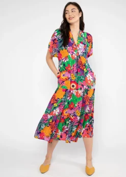 Damen Blutsgeschwister Midikleider|Sommerkleid Saint Tropen
