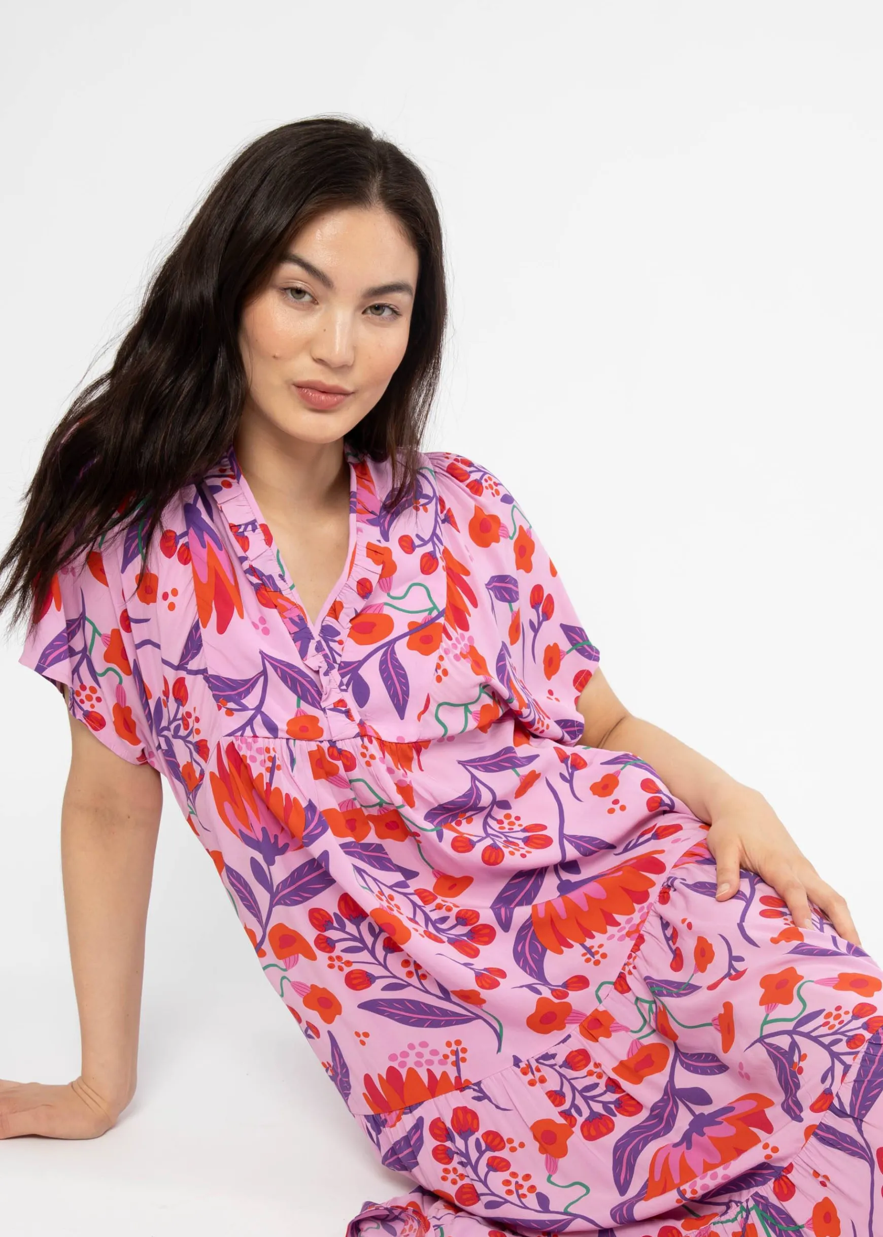 Damen Blutsgeschwister Midikleider|Sommerkleid Saint Tropen