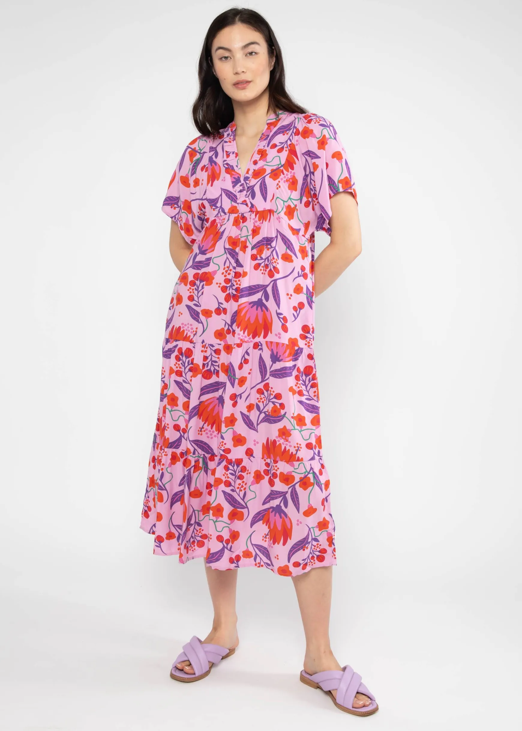 Damen Blutsgeschwister Midikleider|Sommerkleid Saint Tropen