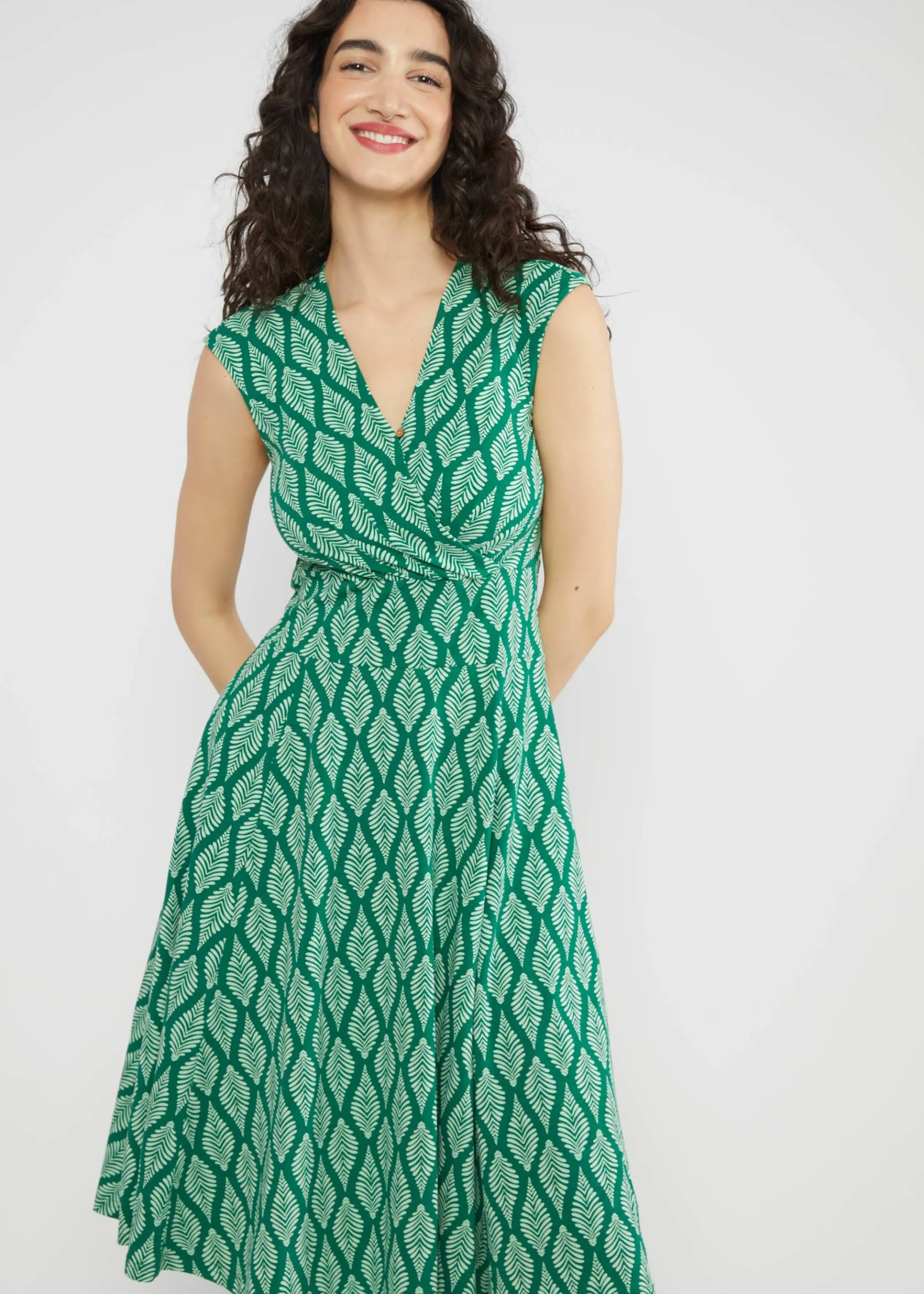 Damen Blutsgeschwister Jerseykleider|Knielange Kleider|Sommerkleid Shalala Tralala in Love