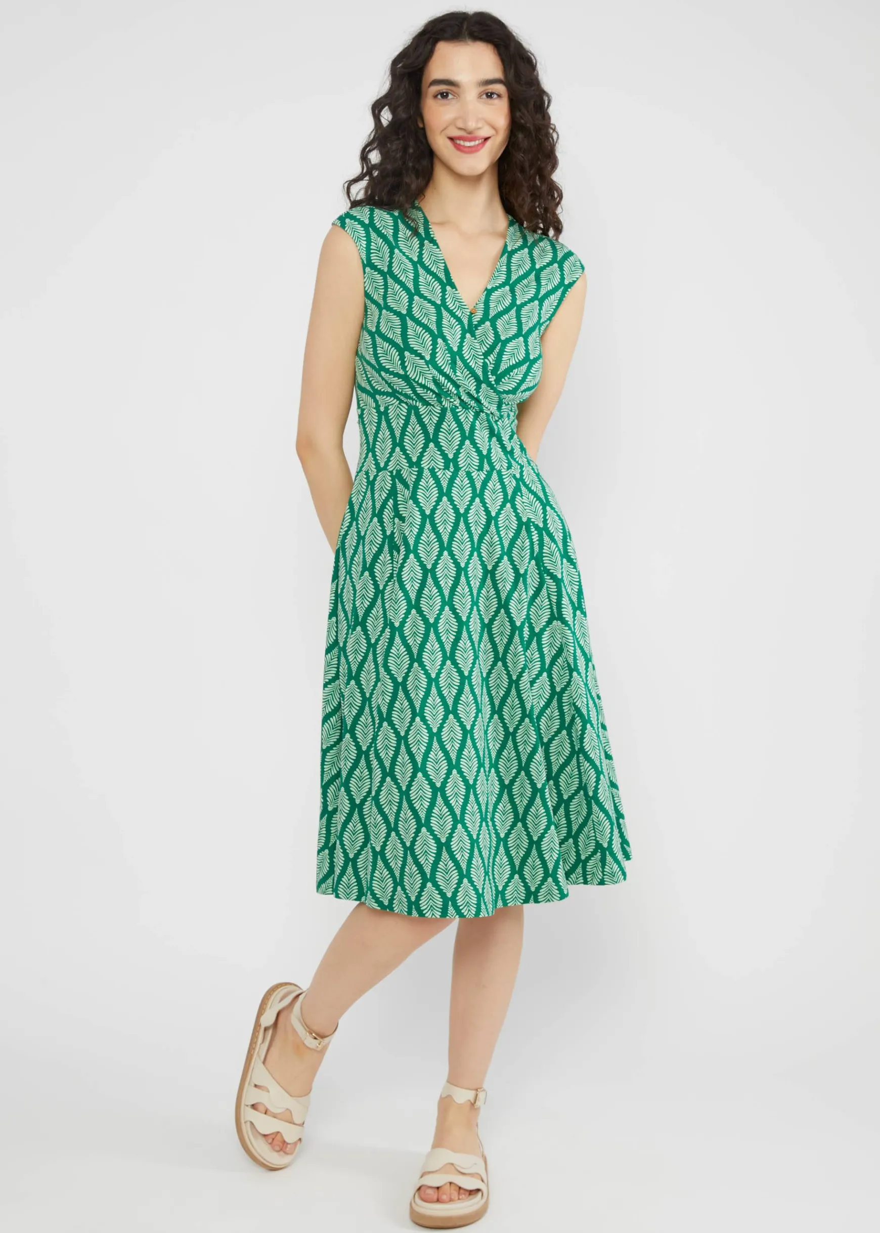 Damen Blutsgeschwister Jerseykleider|Knielange Kleider|Sommerkleid Shalala Tralala in Love