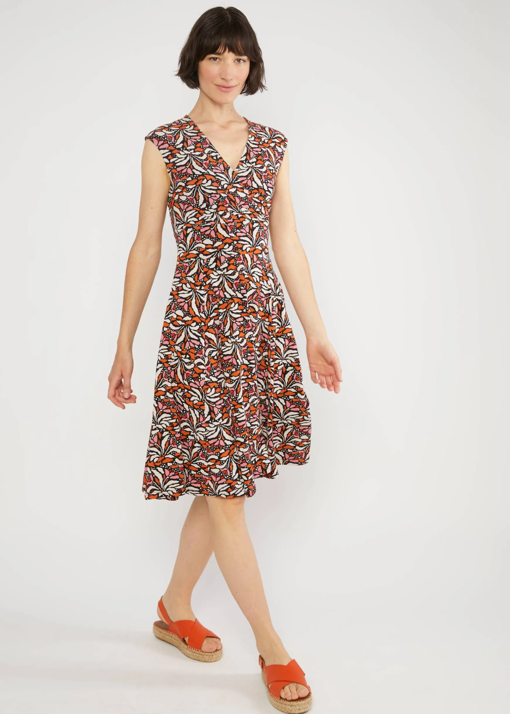 Damen Blutsgeschwister Jerseykleider|Knielange Kleider|Sommerkleid Shalala Tralala in Love